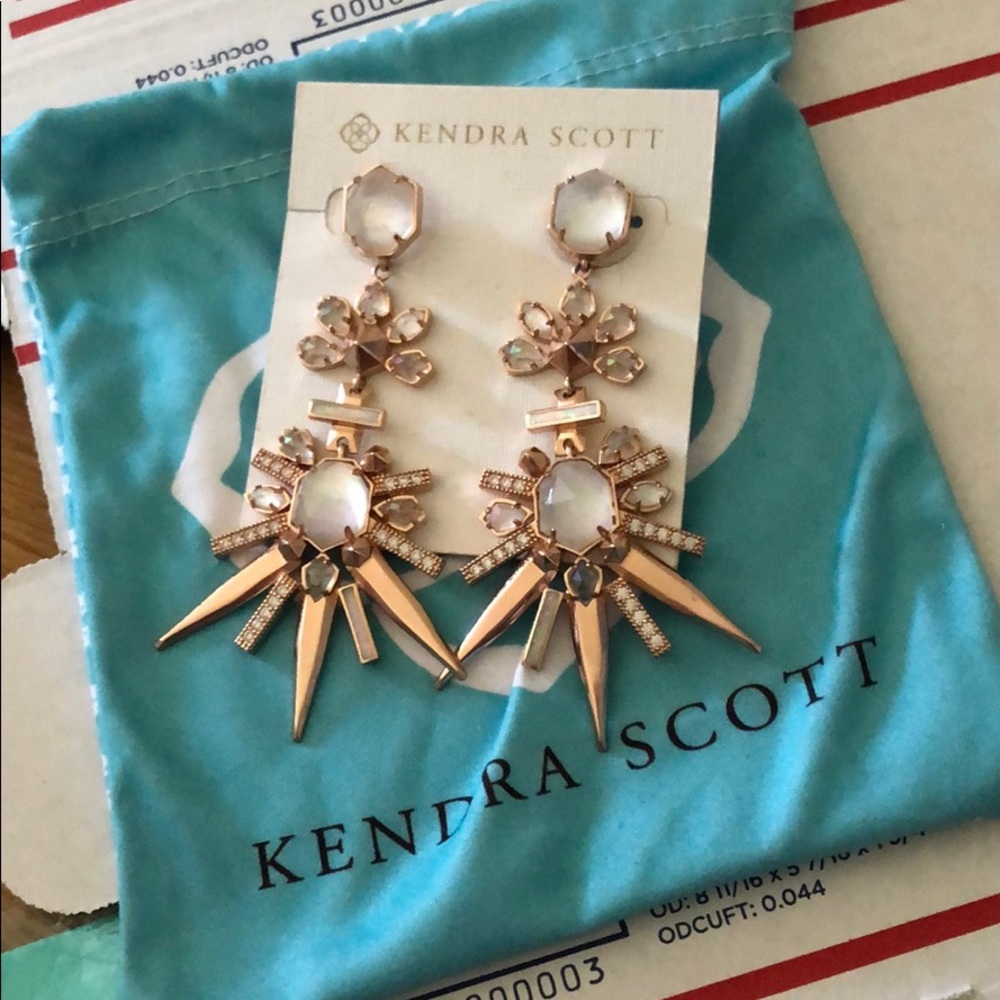 New Kendra Scott rose gold earrings